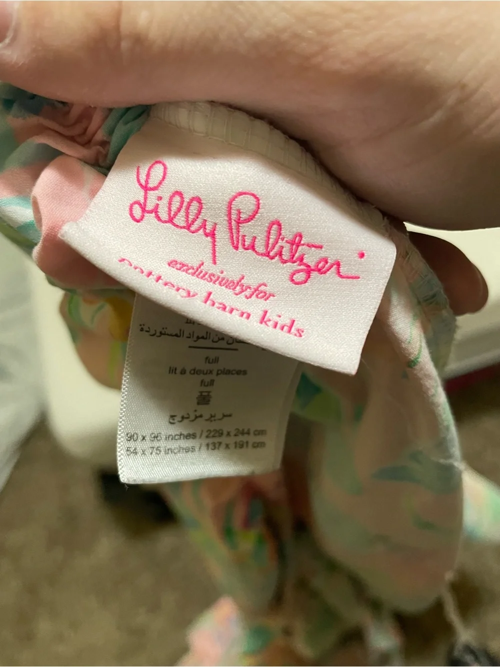 Lilly Pulitzer Tropical Floral Sheet Set in Pink, Teal, Green